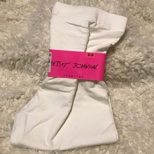 Betsey Johnson White leggings, size S/M
